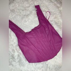 7 of all mankind , magenta , corset /bustier Top Medium